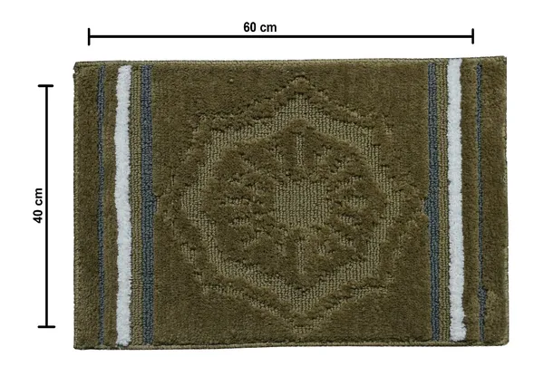 _Anti-Skid/Anti-Slip_Micro_Fiber_Bath_mat_Vibrant_Colors_with_Modern_Grid_Mirage_Bathroom_Rug_40X60_cm,_Set_of_2_Pieces_(40x60_CM,_Brown)