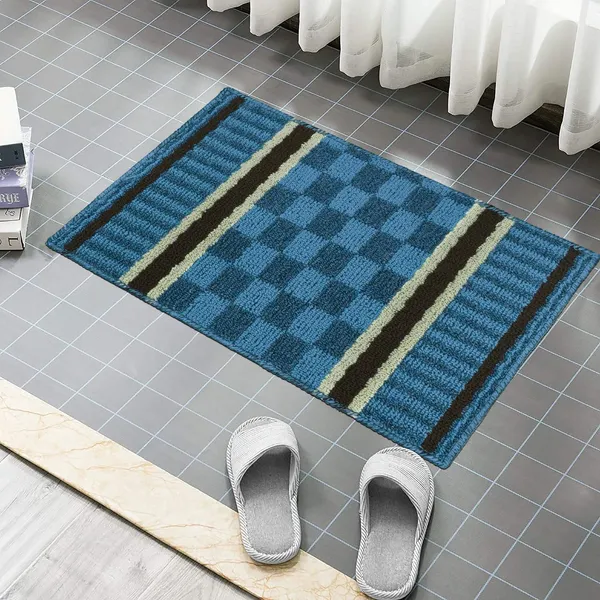 _Homes_Step_Confidently_and_Stylishly_with_Secure_Step_Premium_Patio_Anti-Skid_Gel_Backing_Tufted_Polypropylene_Door_Mat_for_Slippery_Floors_Size_-_40x60_CM,_Pack_of_2_Piece,_Blue
