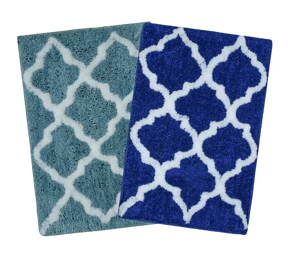 _Set_of_2_Pieces,_Teal,_Blue_Serene_Bath_Mat,_Anti-Slip_Gel_Coating_Micro_Fiber_Bath_Mat,_Bathroom_Rug_Size_-_37x57_CM