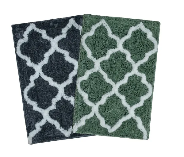 _Bath_Mat,_Serene_Bath_Mat,_Micro_Fiber_Bath_Mat,_Floor_Mat,_Door_Mat,_Bathroom_Rug_Size_-_37x57_CM_(Grey,_Green)