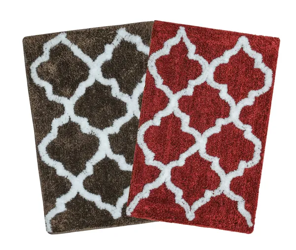 _Microfiber_Anti-Slip_Bath_mat,_Serene_Bathroom_Rug_37x57_cm,_Pack_of_2_(Coffee,_Red)_Floor_Mat,_Door_Mat,_Bathroom_Mat,_Entrance_Way_Mat
