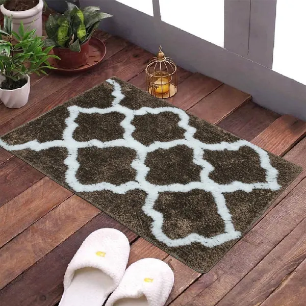 _Microfiber_Anti-Slip_Bath_mat,_Serene_Bathroom_Rug_37x57_cm,_Pack_of_2_(Coffee,_Red)_Floor_Mat,_Door_Mat,_Bathroom_Mat,_Entrance_Way_Mat