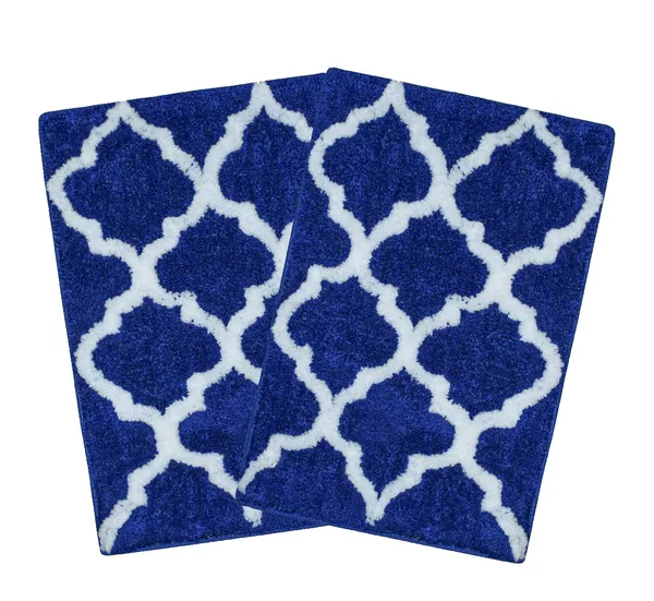 _Micro_Fiber_Bath_mat,_Tufted_Bath_mat,_Serene_Bathroom_Rug_Anti-Slip_Gel_Coating_37x57_cm,_Pack_of_2_(Blue)