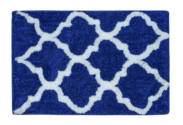 _Set_of_2_Pieces_Abstract_Design_Micro_Fiber_Bath_mat,_Anti-Slip_Gel_Coating_Serene_Bathroom_Rug_37x57_cm_(Red,_Blue)