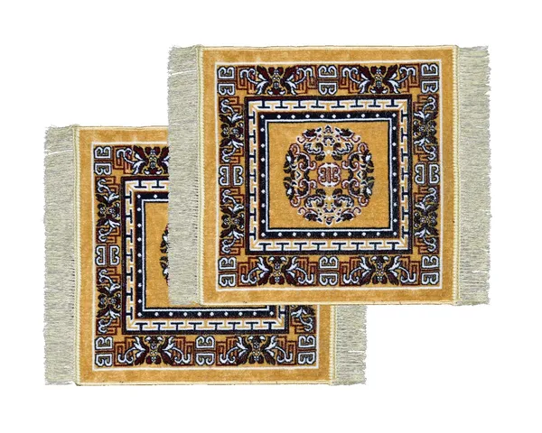 _Velvet_Prayer_Aasan_Pooja_Meditation_Multipurpose_Velvet_Rug_Mat_(Beige,_20x20_Inch)_Set_of_2_Pieces