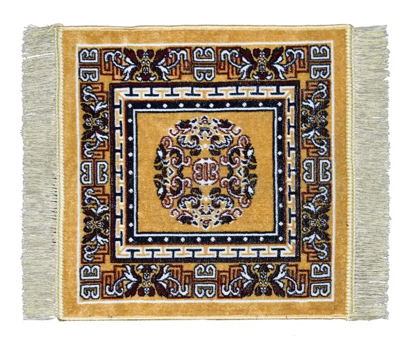 _Velvet_Prayer_Aasan_Pooja_Meditation_Multipurpose_Velvet_Rug_Mat_(Beige,_20x20_Inch)_Set_of_2_Pieces