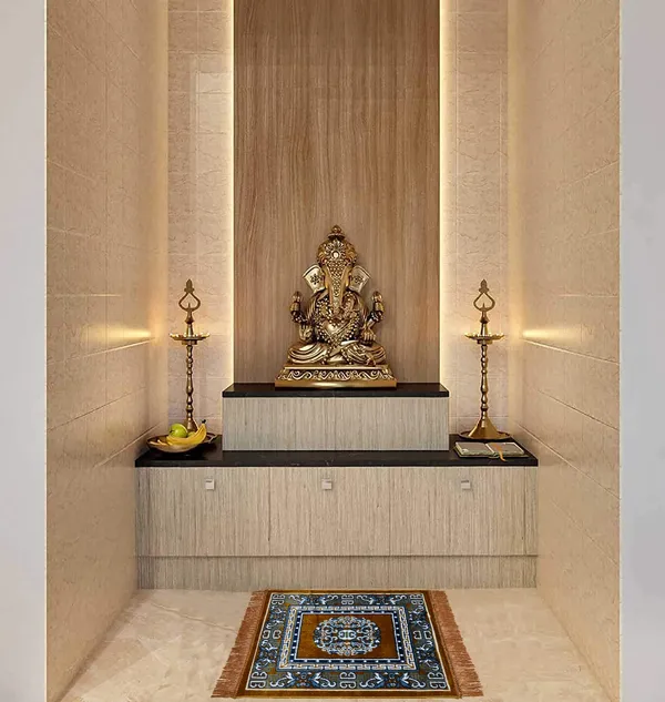 _Velvet_Pooja_Mat_for_Sitting_on_Floor,_Big_Aasan_for_Puja_Room_Washable_-_Pack_of_2_(20x20_Inch_-_Blue,_Brown)