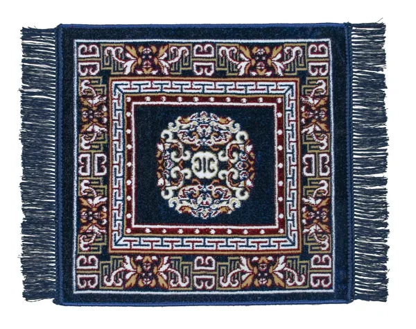 _Velvet_Pooja_Mat_for_Sitting_on_Floor,_Big_Aasan_for_Puja_Room_Washable_-_Pack_of_2_(20x20_Inch_-_Blue,_Brown)