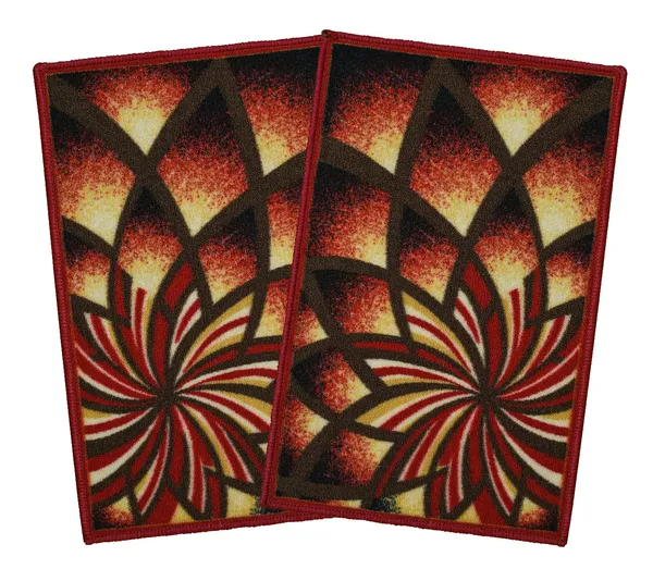 _Indoor_Doormat,_Loop_Pile_Nylon_Printing_Mat_Size_-_45x70_cm,_Non-Slip,_Inside_Floor_Door_Mats,_Entrance_Doormat,_Set_of_2_Piece_-_Maroon_-_Flower