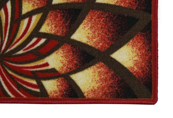 _Indoor_Doormat,_Loop_Pile_Nylon_Printing_Mat_Size_-_45x70_cm,_Non-Slip,_Inside_Floor_Door_Mats,_Entrance_Doormat,_Set_of_2_Piece_-_Maroon_-_Flower