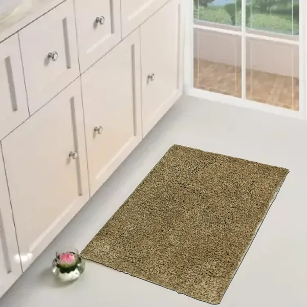 _Anti_Skid/Anti-Slip_Set_of_2_Pieces_(Beige,_Coffee)_Micro_Fiber_Bath_mat,_Bolio_Bath_mat_40_x_60cm