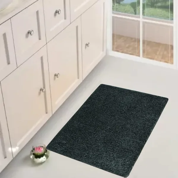 _Anti_Skid/Anti-Slip_Set_of_2_Pieces_(Beige,_Dark_Grey)_Micro_Fiber_Bath_mat,_Bolio_Bath_mat_40_x_60cm