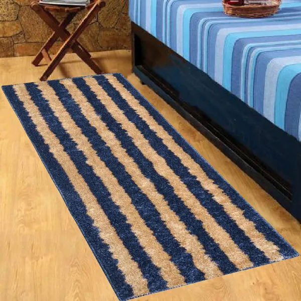 _Montella_Runner_Non-Slip_Latex_Backing_Gold_Stripes_Design_Runner_(Size_-_55x137_cm)_Floor_Runner_for_Kitchen,_Bedside,_Bedroom,_Front_Door,_Pack_of_1_Piece_-_Blue-Gold