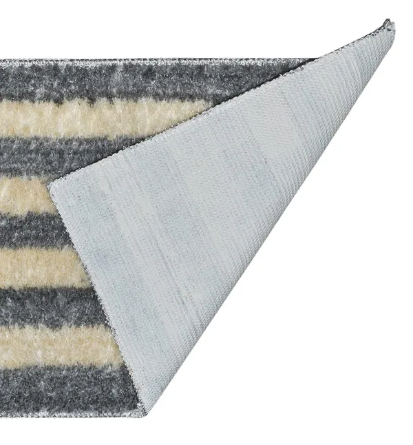 _Stripes_Design_Tufted_Montella_Bath_Mat,_Bathroom_Rug_Floor_Mats,_Water_Absorbent_Anti-Skid_Kitchen_Floor_Mat_(40x60_Centimetre)_Pack_of_2_Piece_-_Silver