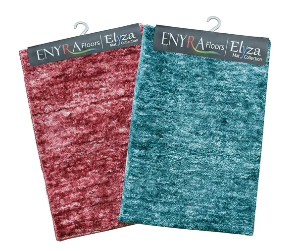 _Elyza_Bath_Mat,_Microfiber_Bath_Rug_Size_-_40x60_cm,_Non-Slip_Latex_Gel_Backing_Mat_for_Bathroom_Floor,_Door,_Kitchen,_Set_of_2_Piece_(Teal,_Pink)