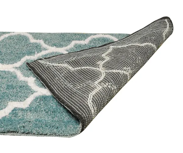 _Non-Slip_Hot_Melt_Coating_Microfiber_Serene_Runner_Size_-_54x130_CM,_for_Bedside/Sofa/Bedroom/Home/Kitchen/Living_Area/Office_Entrance,_Pack_of_1_Piece_(Teal)