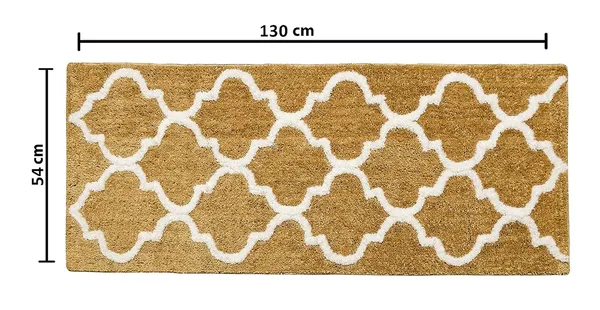 _Runner_-_54x130_cm,_Non-Slip_Abstract_Design_Microfiber_Serene_Runner_for_Bedside/Bedroom/Home/Kitchen/Living_Area/Office_Entrance,_Pack_of_1_Piece_(Beige)
