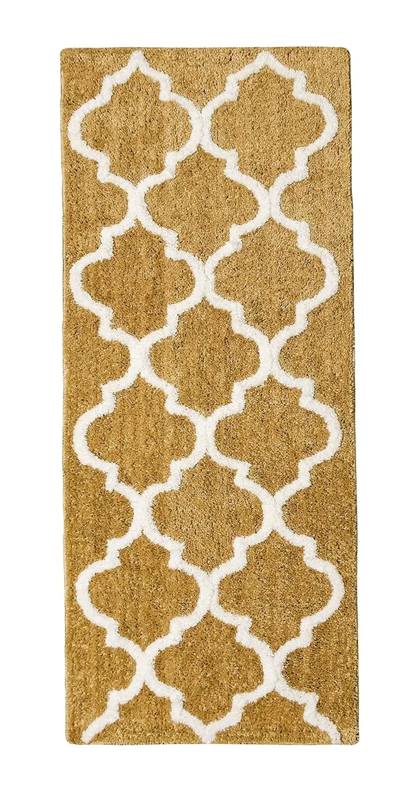 _Runner_-_54x130_cm,_Non-Slip_Abstract_Design_Microfiber_Serene_Runner_for_Bedside/Bedroom/Home/Kitchen/Living_Area/Office_Entrance,_Pack_of_1_Piece_(Beige)
