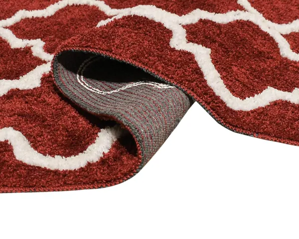 _Bedside_Runner_-_54x130_cm,_Non-Slip_Abstract_Design_Microfiber_Serene_Runner_for_Bedside/Bedroom/Kitchen/Living_Area/Office_Entrance,_Pack_of_1_Piece_(Maroon)