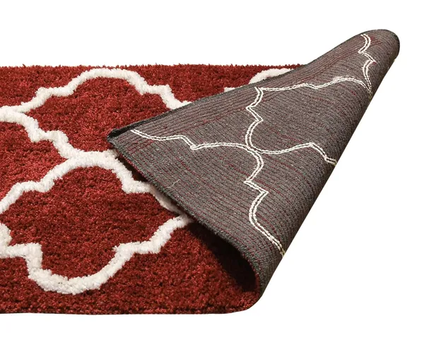 _Bedside_Runner_-_54x130_cm,_Non-Slip_Abstract_Design_Microfiber_Serene_Runner_for_Bedside/Bedroom/Kitchen/Living_Area/Office_Entrance,_Pack_of_1_Piece_(Maroon)