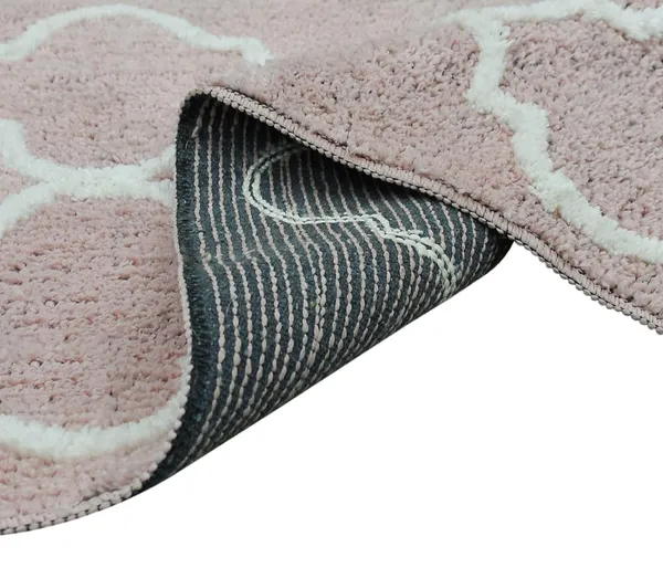 _Bedside_Runner_-_54x130_cm,_Non-Slip_Abstract_Design_Microfiber_Serene_Runner_for_Bedside/Sofa/Bedroom/Home/Kitchen/Living_Area/Office_Entrance,_Pack_of_1_Piece_(Blush)
