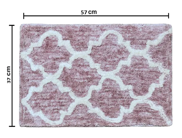 _Anti-Slip_Microfiber_Serene_Soft_Bath_Mat,_Size_-_37x57_CM_-_Bathroom_Rugs,_Suitable_for_Kitchen,_Bedroom_and_Bathroom,_Machine-Washable_-_Pack_of_2_Piece,_Wine