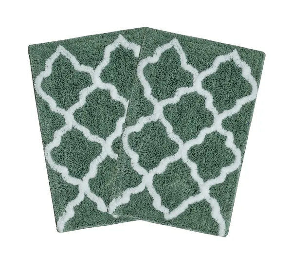 _Microfiber_Anti-Slip_Serene_Bath_Mat_for_Bathroom,_Anti-Skid_Floor_Mat,_Foor_Mats_for_Home_Entrance,_Anti-Slip_Mat_for_Kitchen_Floor_(Size_-_37x57_CM)_-_Pack_of_2_Piece_(Green)