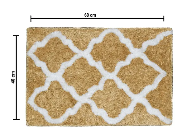 Microfiber_Abstract_Design_Anti-Skid_Serene_Bath_Mat_Set_of_2_Piece_Bathmat_Size_-_37x57_CM_(Beige)