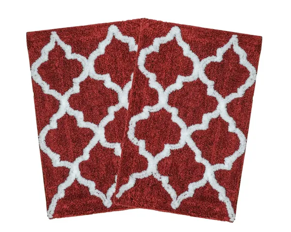 _Soft_Microfiber_Abstract_Designer_Anti-Slip_Serene_Bath_mat,_Floor_Mat,_Mat_for_Door,_Entrance_Door_Mat,_Size_-_37x57_CM,_Pack_of_2_Piece_-_Maroon
