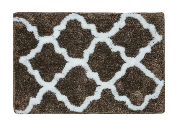 _Microfiber_Serene_Bath_Mat,_Machine-Washable,_Anti-Slip_Soft_Bath_Mat_-_Set_of_2_Piece_(Coffee,_Size_-_37x57_CM)
