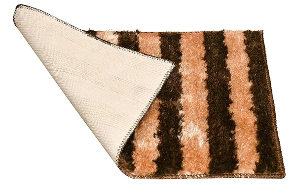 _Gold_Stripes_Design_Anti-Slip_Mantella_Bath_Mat_&_Runner_Size_-_40x60_CM,_55x137_CM,_Non-Slip_Latex_Backing_Floor_Mat_for_Bedroom,_Bedside,_Office,_Living_Room_(Coffee-Gold)