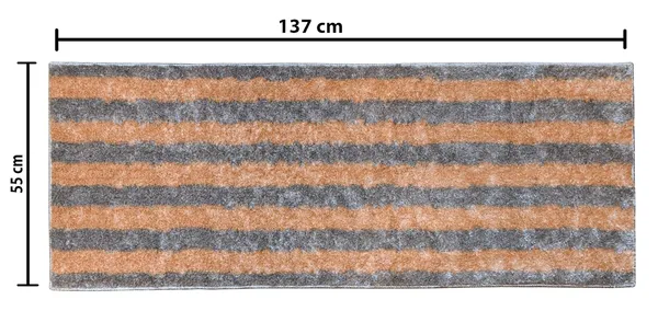 _Gold_Stripes_Design_Anti-Slip_Mantella_Bath_Mat_&_Runner_Size_-_40x60_CM,_55x137_CM,_Non-Slip_Latex_Backing_Floor_Mat_for_Bedroom,_Bedside,_Office,_Living_Room_(Silver-Gold)
