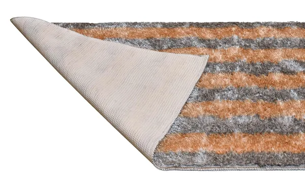 _Gold_Stripes_Design_Anti-Slip_Mantella_Bath_Mat_&_Runner_Size_-_40x60_CM,_55x137_CM,_Non-Slip_Latex_Backing_Floor_Mat_for_Bedroom,_Bedside,_Office,_Living_Room_(Silver-Gold)