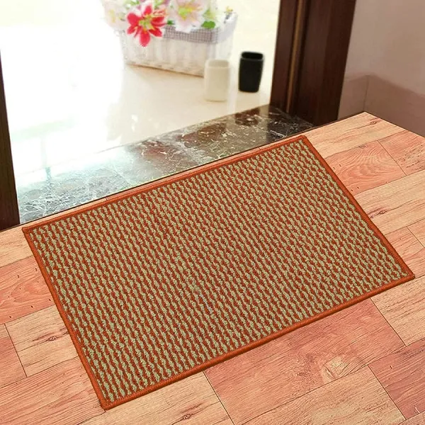 _Homes_Step_Confidently_and_Stylishly_with_Secure_Step_Premium_Venice_Anti-Skid_Gel_Backing_Tufted_Polypropylene_Mat_for_Slippery_Floors_Size_-_40x60_CM,_Pack_of_2_Piece_(Orange)