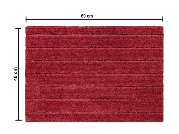 _Anti-Slip_Gel_Backing_Solid_Design_Paris_Microfiber_Bathroom_Rug_Bath_Mat_Size_-_40x60_CM,_for_Door,_Entrance_Way,_Mat_for_Floor,_Kitchen,_Tub,_Shower,_Pack_of_1_Piece_(Red)