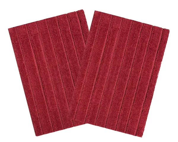 _Anti-Slip_Gel_Backing_Solid_Design_Paris_Microfiber_Bathroom_Rug_Bath_Mat_Size_-_40x60_CM,_for_Door,_Entrance_Way,_Mat_for_Floor,_Kitchen,_Tub,_Shower,_Pack_of_2_Piece_(Red)