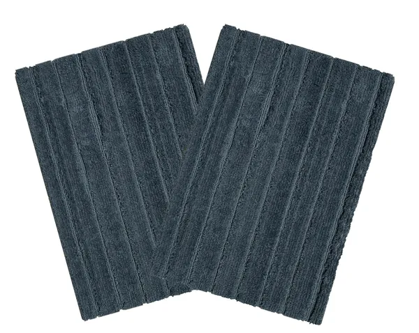 _Anti-Slip_Gel_Backing_Solid_Design_Paris_Microfiber_Bathroom_Rug_Bath_Mat_Size_-_40x60_CM,_for_Door,_Entrance_Way,_Mat_for_Floor,_Kitchen,_Tub,_Shower,_Pack_of_2_Piece_(Grey)