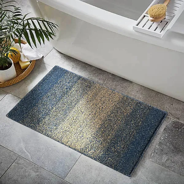 _Tufted_Bath_Mat_Anti-Slip_Latex_Backing_Microfiber_Ombre_Bathroom_Rug_Standard_Size_-_40x60_cm,_for_Bathroom,_Door,_Entrance_Way,_Mat_for_Floor,_Pack_of_2_Piece_(Blue)
