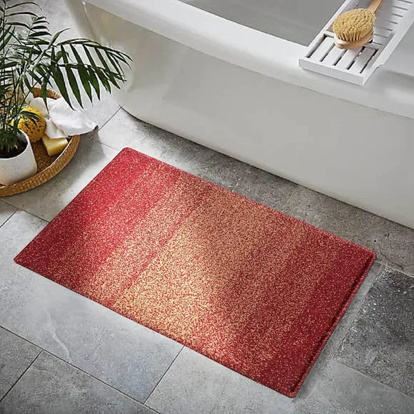 _Tufted_Bath_Mat_Anti-Slip_Latex_Backing_Microfiber_Ombre_Bathroom_Rug_Standard_Size_-_40x60_cm,_for_Bathroom,_Door,_Entrance_Way,_Mat_for_Floor,_Pack_of_1_Piece_(Maroon)
