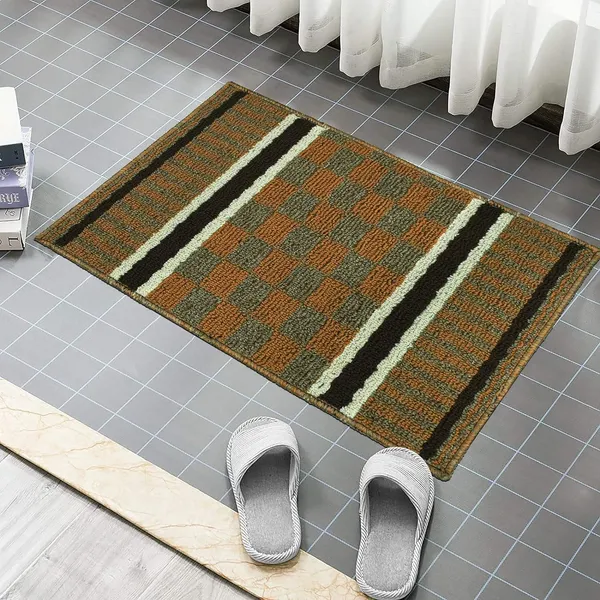 _Homes_Step_Confidently_and_Stylishly_with_Secure_Step_Premium_Patio_Anti-Skid_Gel_Backing_Tufted_Polypropylene_Door_Mat_for_Slippery_Floors_Size_-_40x60_CM,_Pack_of_1_Piece,_Brown