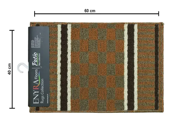 _Homes_Step_Confidently_and_Stylishly_with_Secure_Step_Premium_Patio_Anti-Skid_Gel_Backing_Tufted_Polypropylene_Door_Mat_for_Slippery_Floors_Size_-_40x60_CM,_Pack_of_1_Piece,_Brown