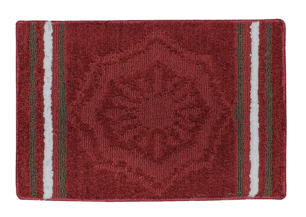 _Tufted_Mirage_Bath_Mat_Anti-Slip_Latex_Backing_Size_-_40x60_CM,_Geometric_Design_Mat_Non-Slip_Microfiber_Mat_for_Bathroom,_Floor,_Kitchen,_Home,_Living_Room,_Pack_of_1_Piece_-_Red