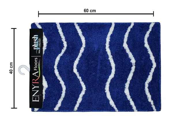 _Bath_Mat_Non-Slip_Gel_Backing_Waves_Design_Microfiber_Plush_Bath_Mat_Size_-_40x60_CM,_Floor_Mat,_Bathroom,_Door,_Entrance_Way,_Kitchen,_Pack_of_1_Piece,_Royal_Blue