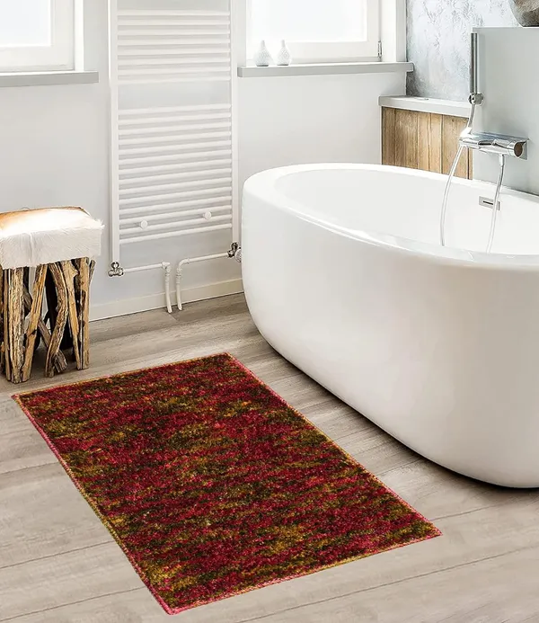 _Bath_Mat_Solid_Elyza_Microfiber_Non-Slip_Gel_Backing_Tufted_Bathroom_Rug_Size_-_40x60_CM,_Floor_Mat,_Bathroom,_Door,_Entrance_Way,_Kitchen,_Pack_of_1_Piece,_Maroon
