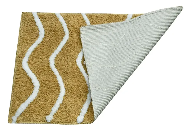 _Bath_Mat_Non-Slip_Gel_Backing_Waves_Design_Microfiber_Plush_Bath_Mat_Size_-_40x60_CM,_Floor_Mat,_Bathroom,_Door,_Entrance_Way,_Kitchen,_Pack_of_1_Piece,_Gold