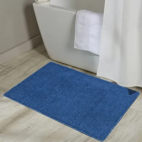 _Bath_Mat_Solid_Premia_Microfiber_Non-Slip_Gel_Backing_Tufted_Bathroom_Rug_Size_-_40x60_CM,_Floor_Mat,_Bathroom,_Door,_Entrance_Way,_Kitchen,_Pack_of_1_Piece,_Blue