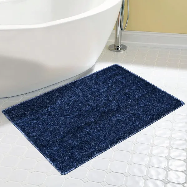 _Bath_Mat_Rug_Non-Slip_Gel_Backing_Tufted_Solid_Essencia_Microfiber_Mat_Size_-_38x58_CM,_Bathroom,_Floor,_Kitchen,_Home,_Living_Room,_Pack_of_1_Piece,_Blue