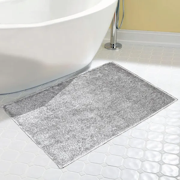 _Bath_Mat_Rug_Non-Slip_Gel_Backing_Tufted_Solid_Essencia_Microfiber_Mat_Size_-_38x58_CM,_Bathroom,_Floor,_Kitchen,_Home,_Living_Room,_Pack_of_1_Piece,_Silver