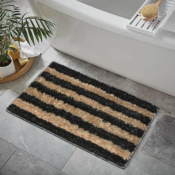_Bath_Mat_Tufted_Microfiber_Bathroom_Rug_Montella_Floor_Mat_Size_-_40x60_CM,_Non-Slip_Gel_Backing_Mat_for_Bedroom,_Bathroom,_Entrance_Door,_Office,_Pack_of_1_Piece_-_Dark_Grey