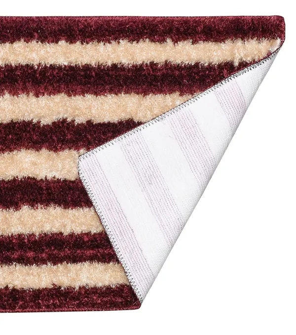 _Bath_Mat_Tufted_Microfiber_Bathroom_Rug_Montella_Floor_Mat_Size_-_40x60_CM,_Non-Slip_Gel_Backing_Mat_for_Bedroom,_Bathroom,_Entrance_Door,_Office,_Pack_of_1_Piece_-_Maroon
